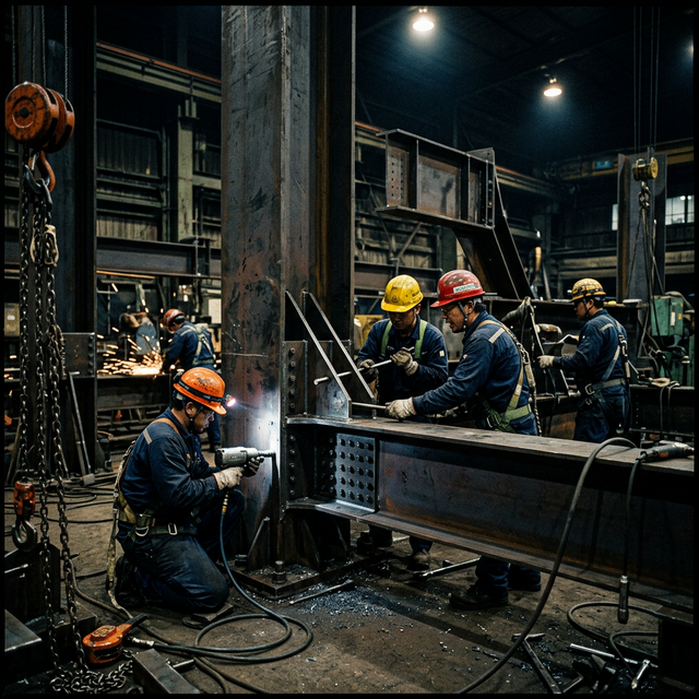 Massive structural execution and industrial fabrication